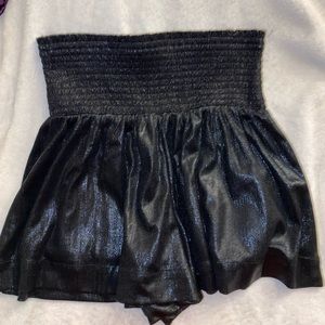 Shimmery black skort with built in shorts size small